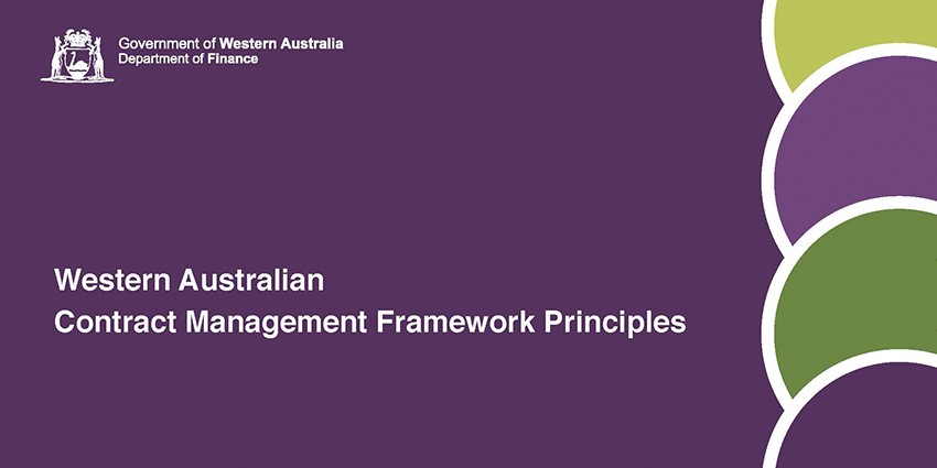 Western Australian Contract Management Framework Principles
