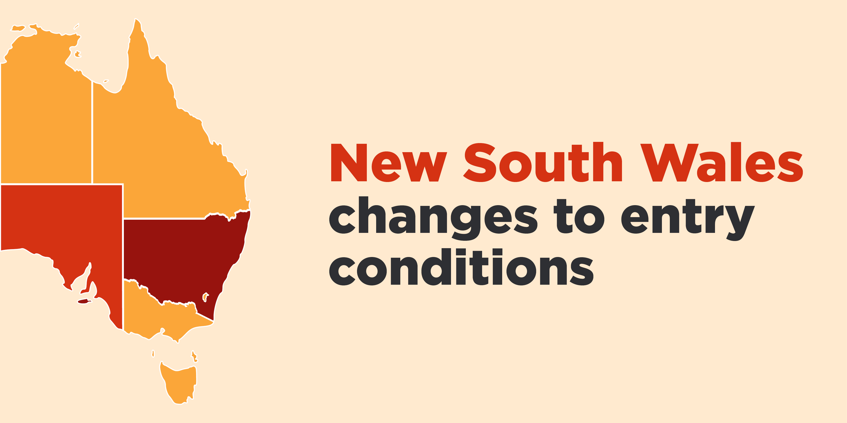 New South Wales Changes to Entry Conditions