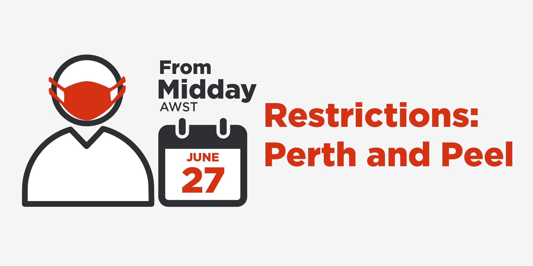 An image of restrictions coming into effect for Perth and Peel