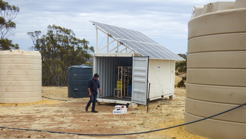 The desalination unit Murdoch University