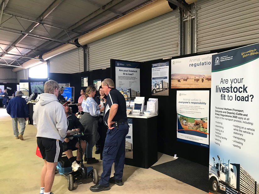 Visitors to DPIRD Newdegate Field Days display