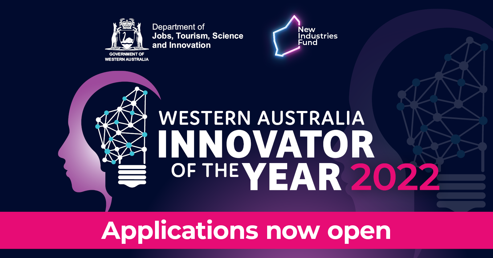 A tile reading Western Australia Innovator of the Year 2022