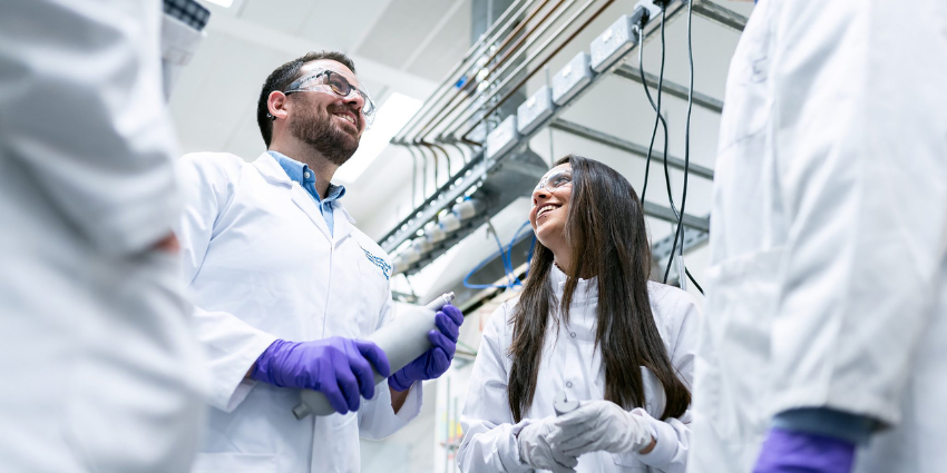 Scientists in lab coats