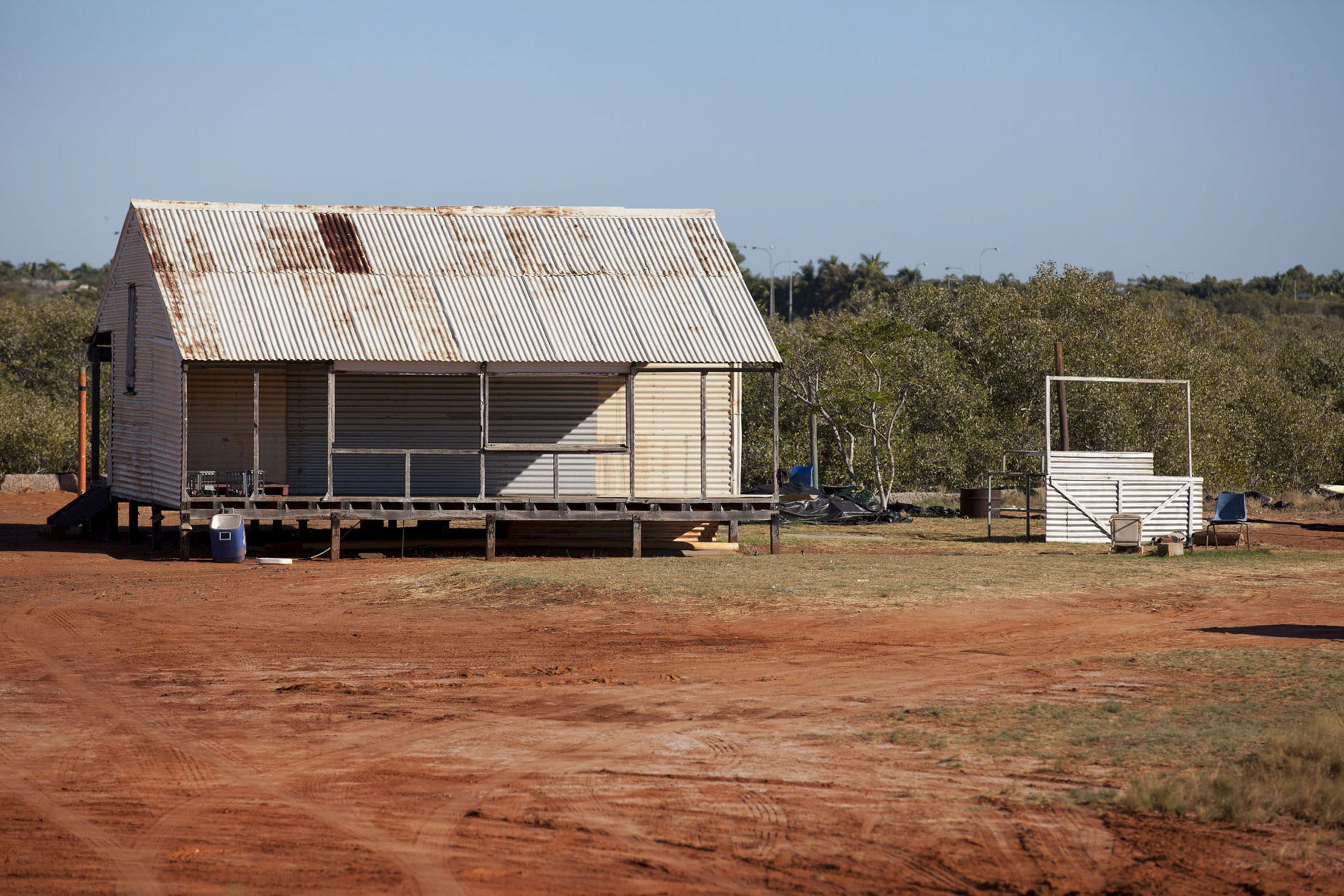 Photograph of an old building at Morgan's Camp