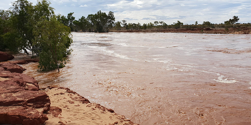 Gascoyne Riverflow near Carnarvon April 2023 DWER