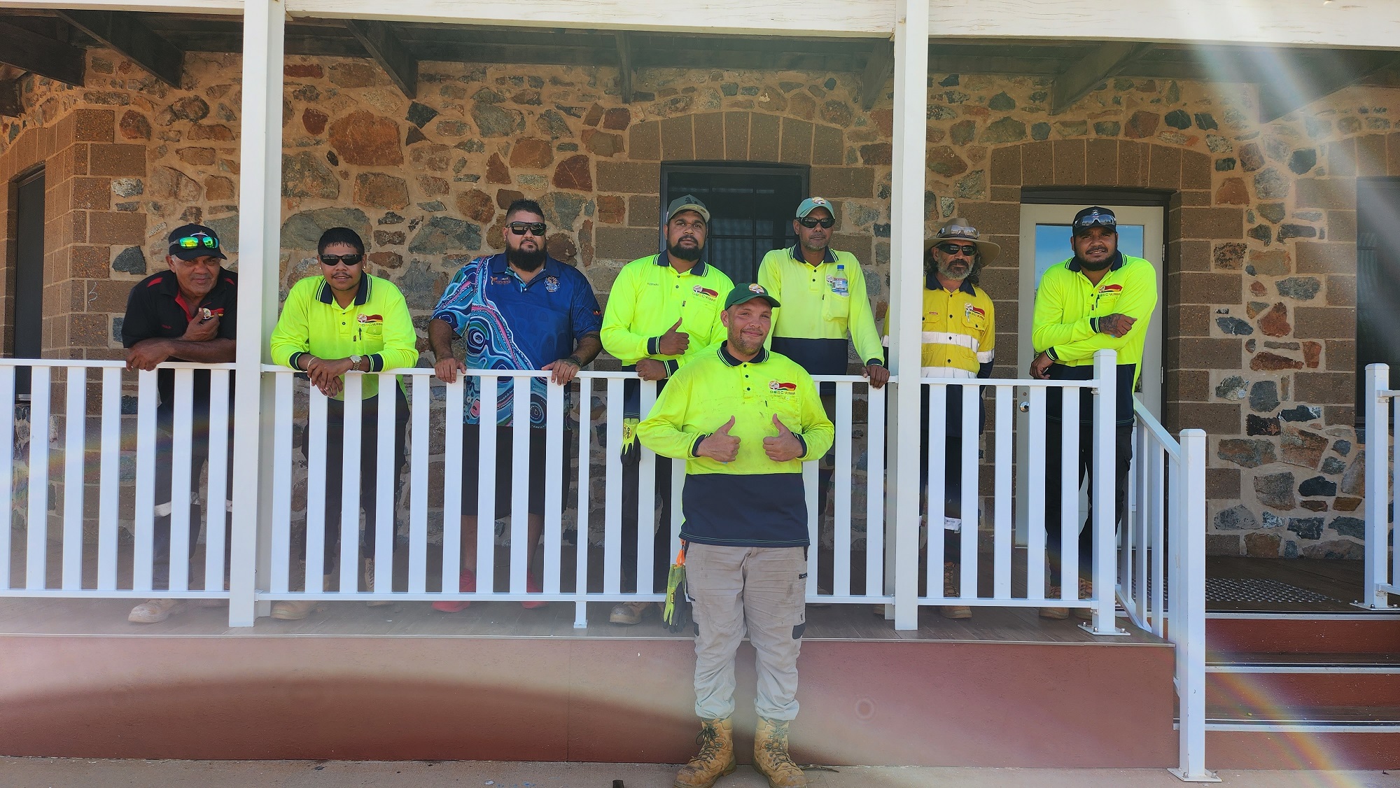 image of Aboriginal men at the Ganalili training facility