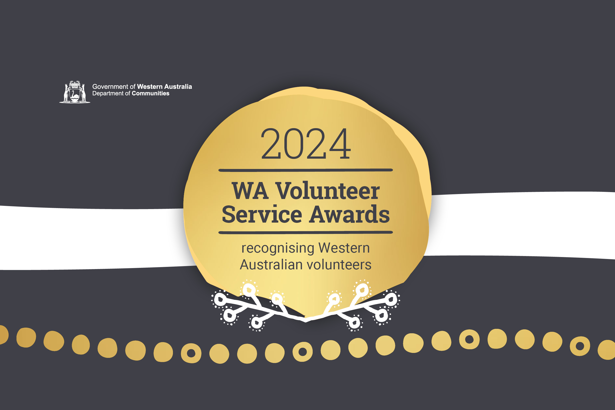 Logo of the 2024 WA Volunteer Service Awards