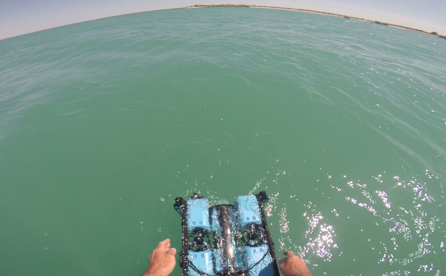 Remote operated vehicle (ROV) used in sea cucumber monitoring