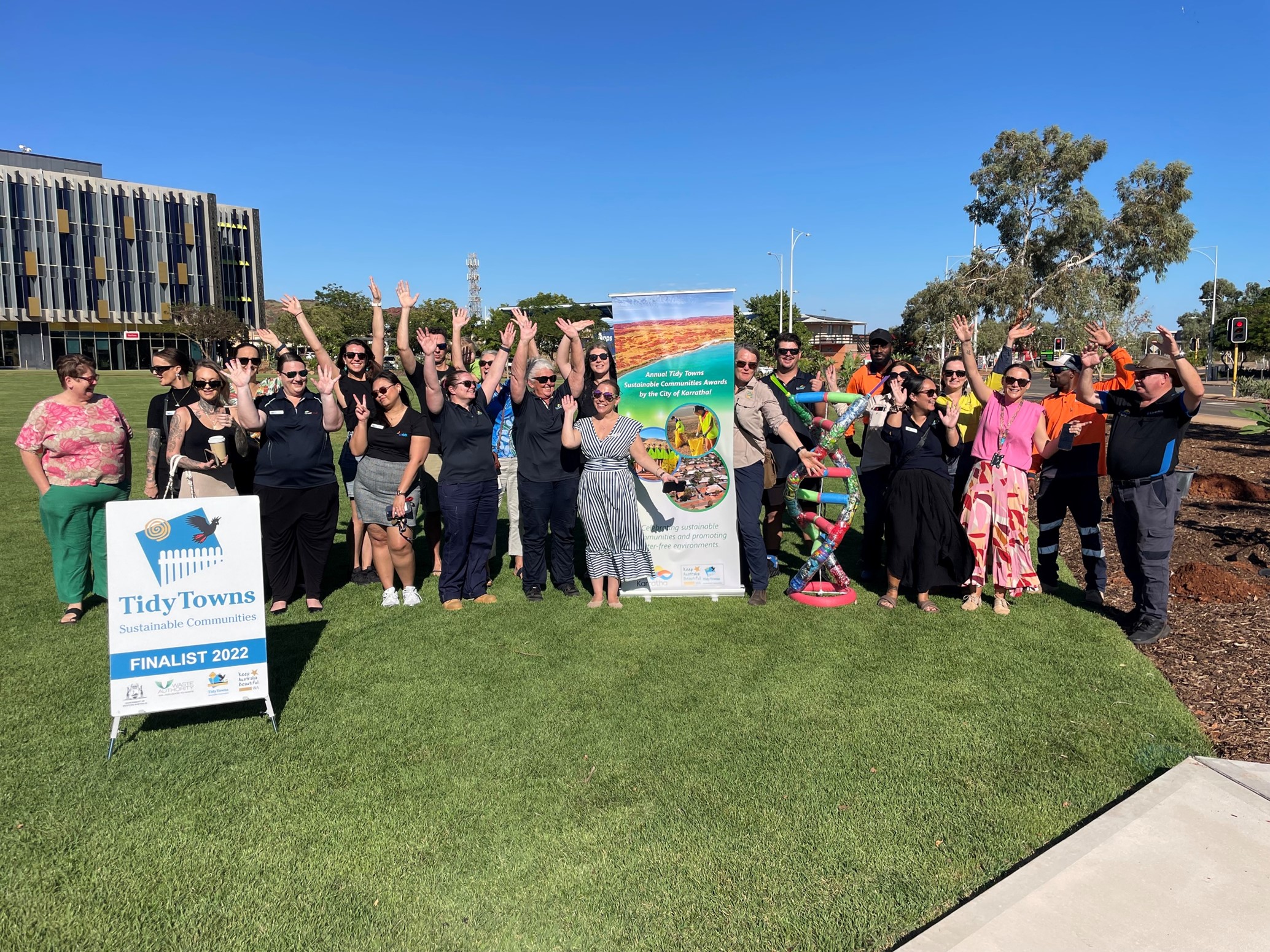 Group shot of people in Karratha