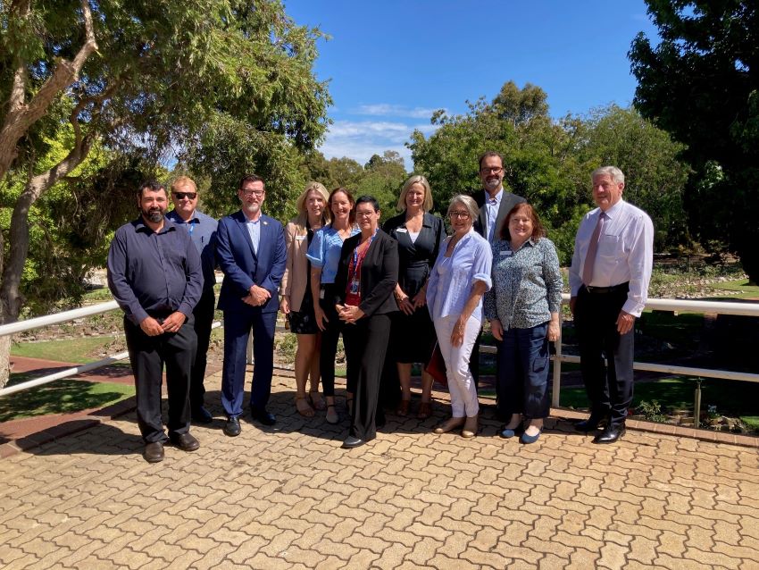 representatives of Cancer Council visited the crematorium at Karrakatta Cemetery