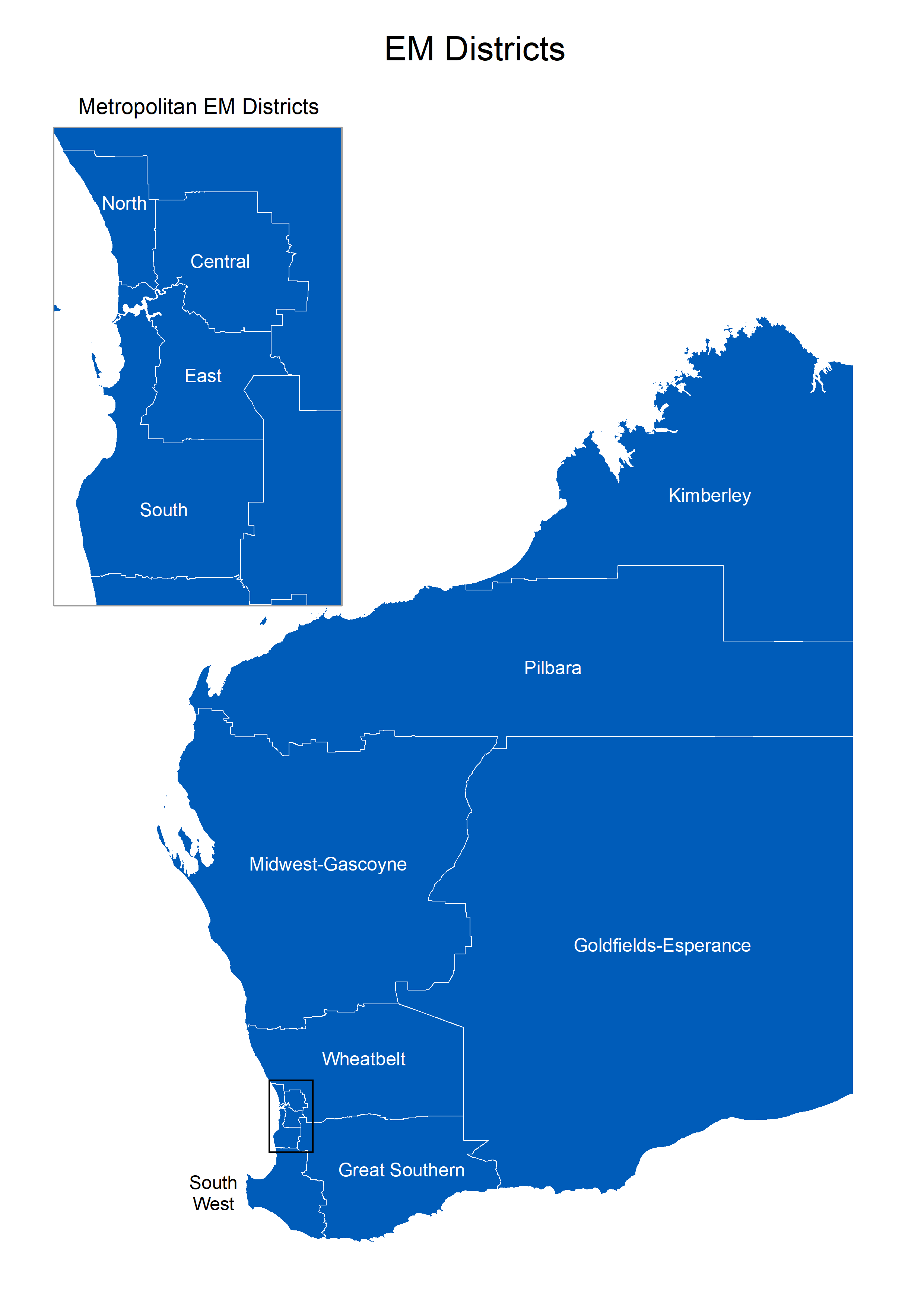 Emergency Management Districts Map