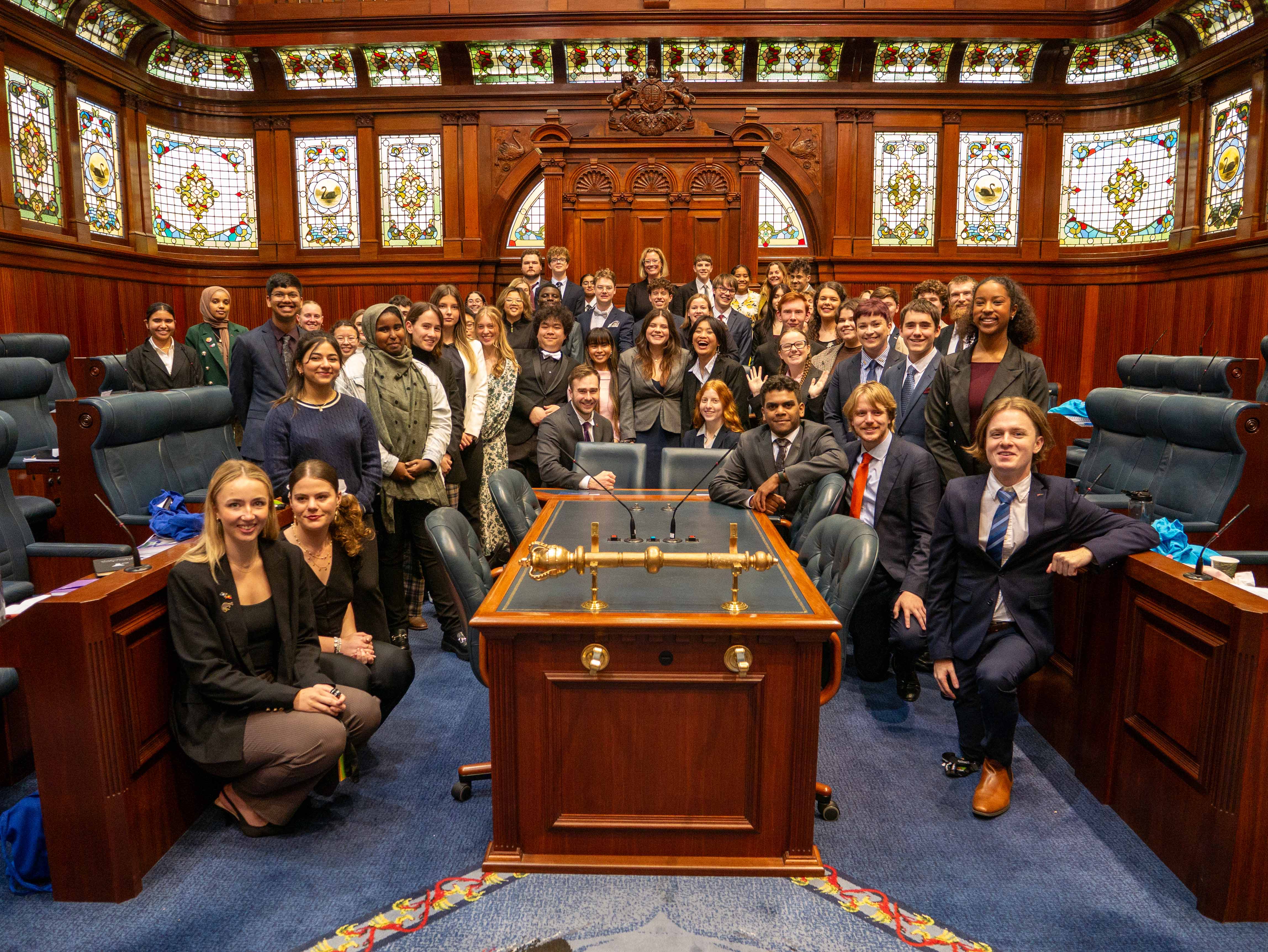 A group picture of the West Australian Youth Parliament