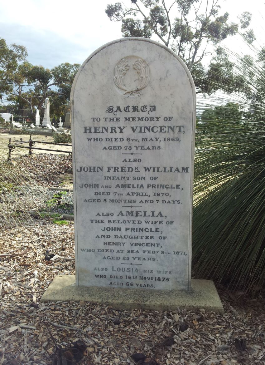 the monument of Henry Vincent