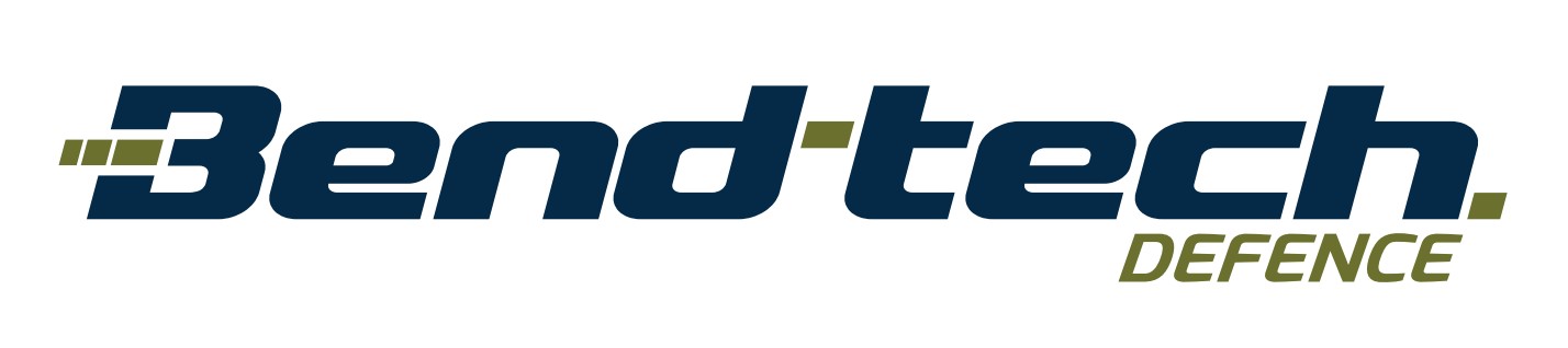 Bendtech defence in blue and green font