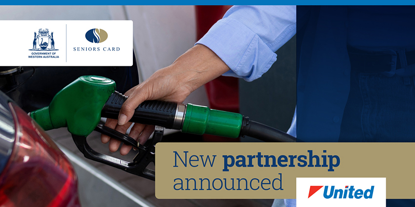 A picture of a hand using a fuel pump to fill their car with the text new partnership announced