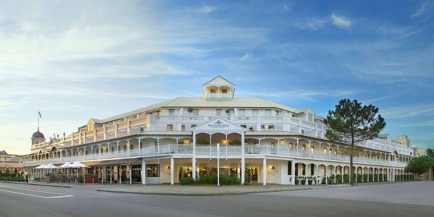 frontage of the Esplanade Hotel