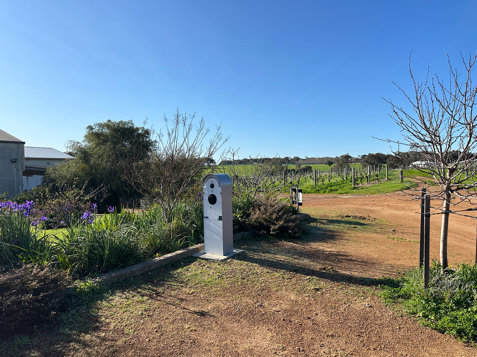 Juniper winery's EV charger