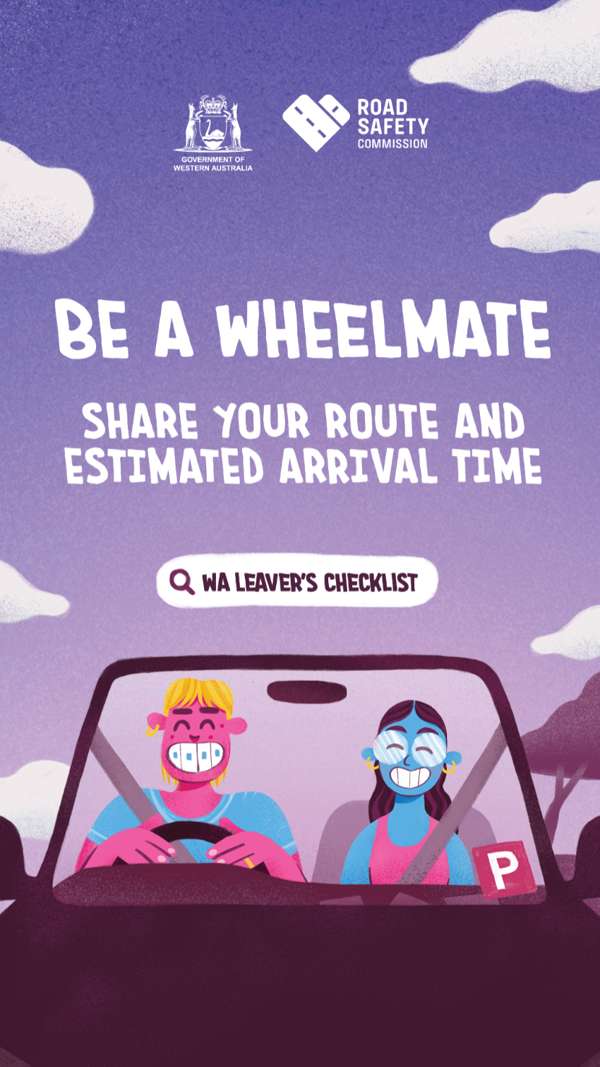 Be a wheelmate - share your route and estimated arrival time