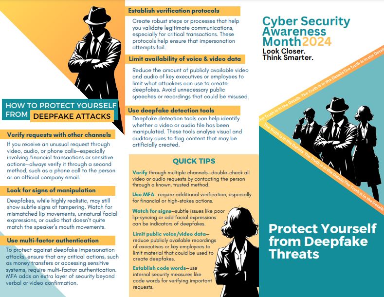 Cyber security awareness month - trifold cover image