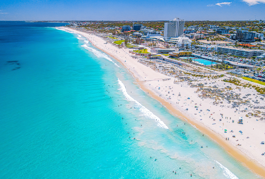 Arial photo of Scarborough Beach