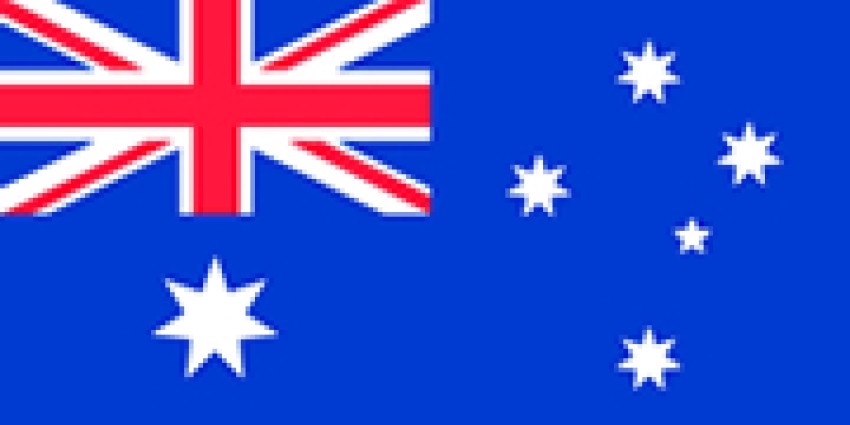 Aust flag position horizontal