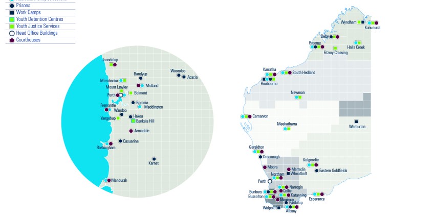 Department of Justice locations map