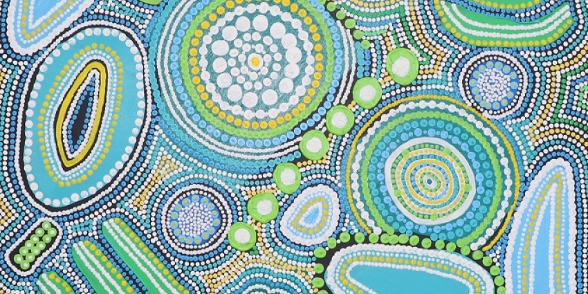 Aboriginal Artwork By Diahane Riley Learning Together