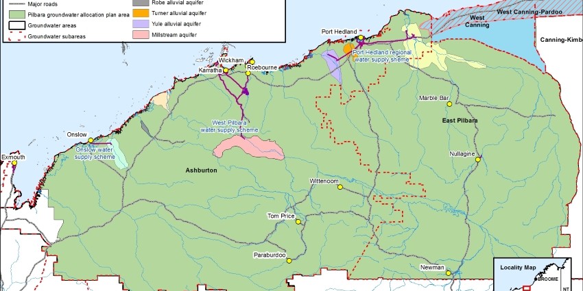 Pilbara groundwater allocation plan area