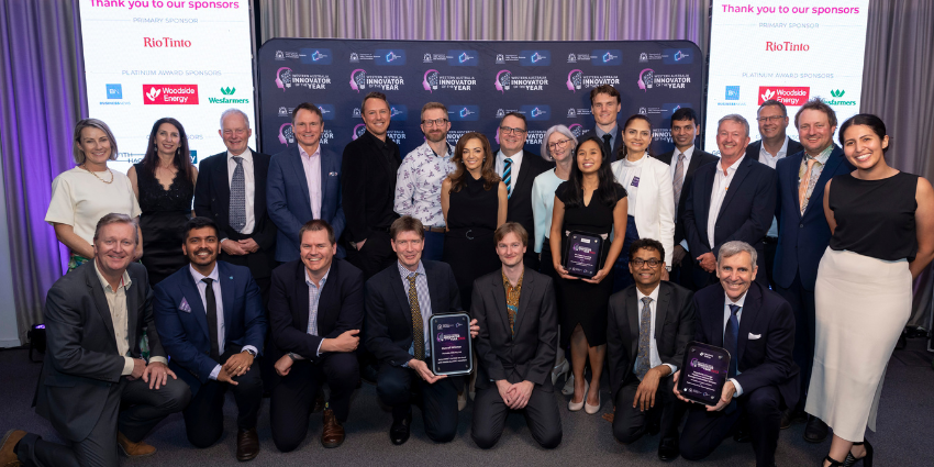 Group image of the Innovator of the Year 2023 winners at the awards ceremony