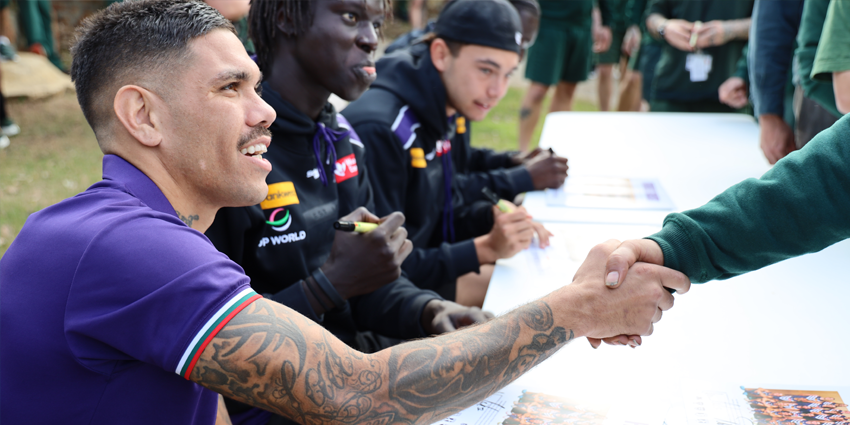 Football stars team up with prisoners for NAIDOC Week