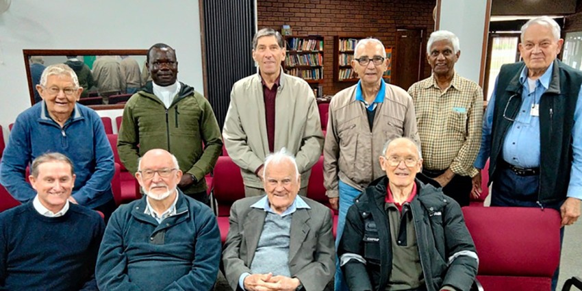 Greg with group at All Saints' Anglican Church, Dianella 