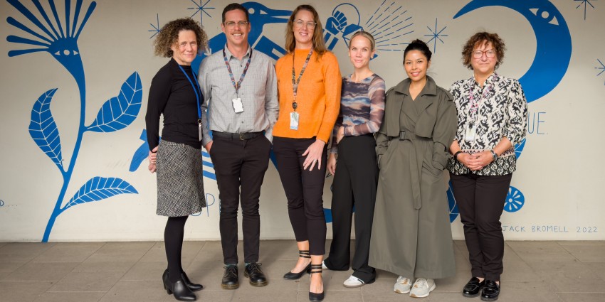 group photo of six Communities staff members from the Office of Homelessness