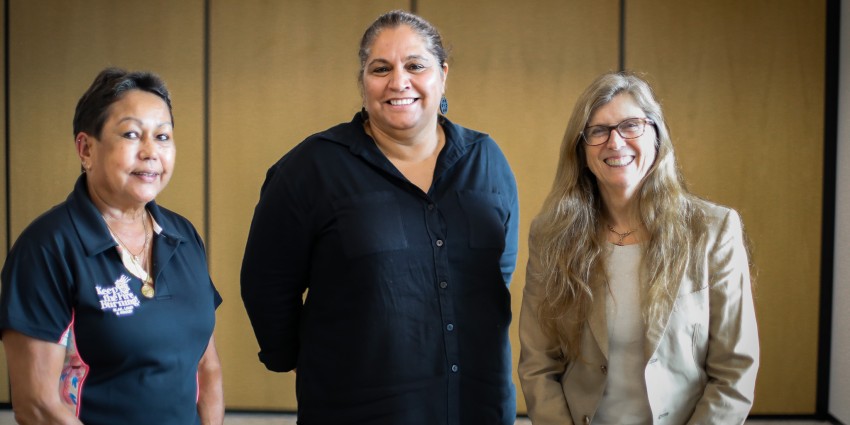 A group picture of the Care Plan Review Panel smiling