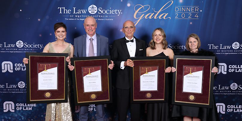 Winners of the Community Service Law Awards 2024