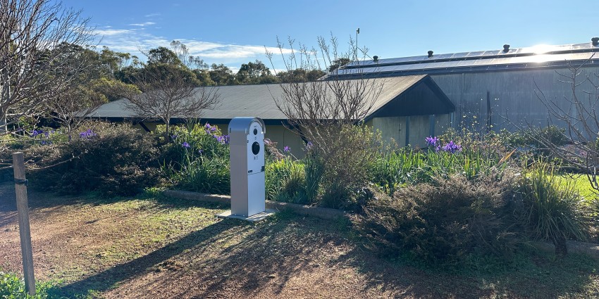 Juniper winery's EV charger