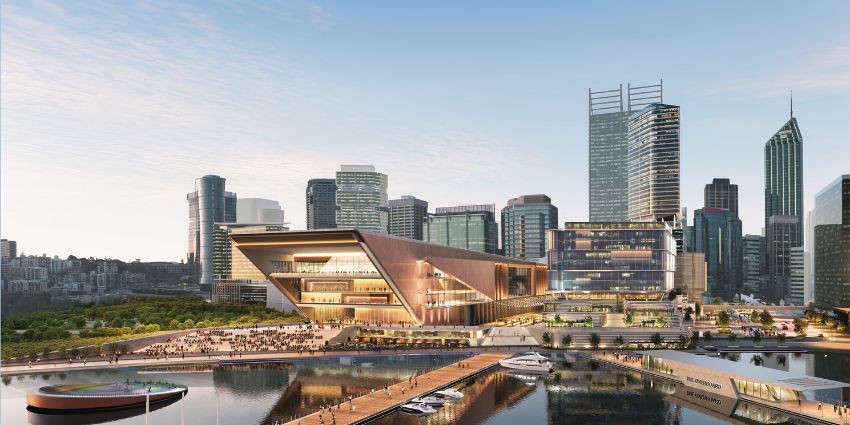 Proposed development of the Perth Exhibition Centre on Perth's waterfront