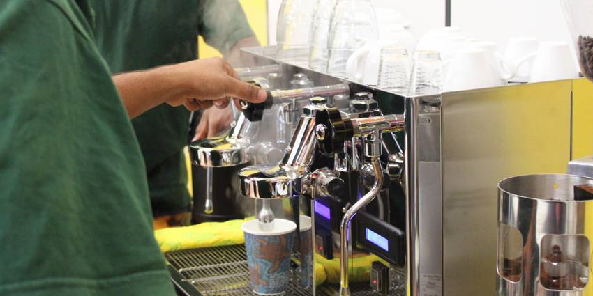 Barista training at Roebourne