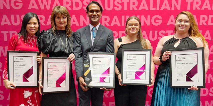 Western Australia's winners and finalists at the 2024 Australian Training Awards.