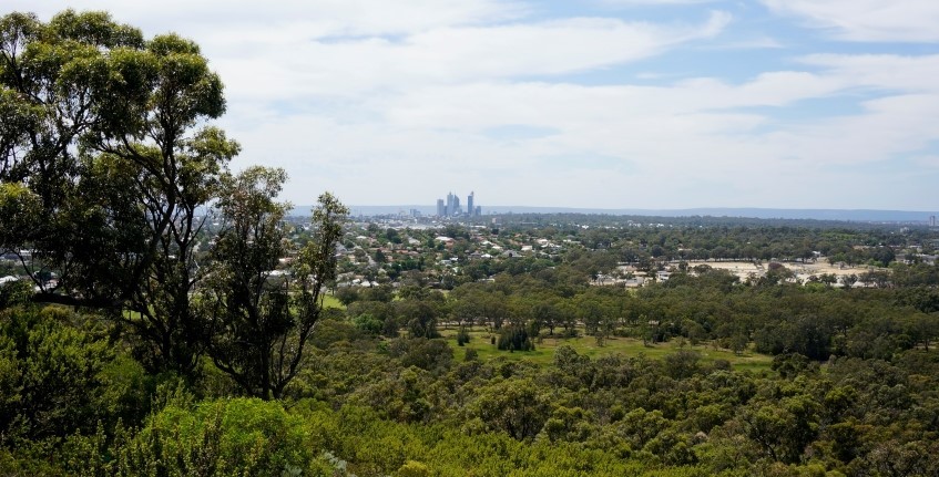 Swan Avon region photo - view of Perth from Reabold Hill