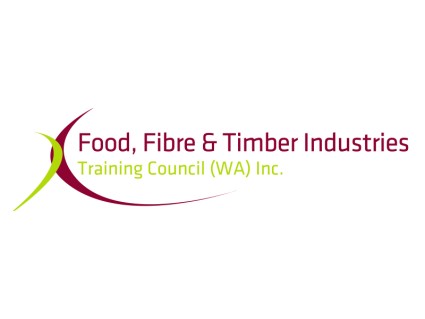 Food Fibre Time Industries logo with a line green curve and a maroon curve overlapping