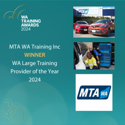 Western Australian Training Awards: Large Training Provider Award winner 2024, MTA WA